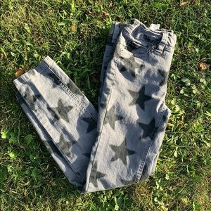 Gray and Black Star Girl’s BONGO Jeans